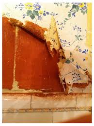 I have tried rubbing it with a warm sponge in case it was excess wallpaper paste on the paper but it does not come off. Help Did I Just Uncover Asbestos Glue