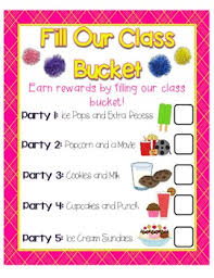 Free Class Bucket Filling Reward Charts