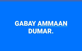 Waxad ka heli kartaa gabayo xiiso leh. Amaan Dumar Maanso
