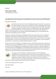 Verkaufsberater Oder Kundenservice M W Cv Bewerbung