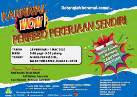 1 300 22 8000 email: Perkeso Socso Sur Twitter 3 Hari Lagi Menjelang Karnival Wow Perkeso Jom Ramai Ramai Hadir Dan Memeriahkan Karnival Wow Perkeso Pekerjaan Sendiri Pada Tarikh 29 Februari 1 Mac 2020 Masa