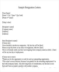 Free 30 Resignation Letter Formats Templates In Pdf Ms Word