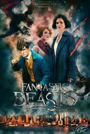 Holding a mysterious leather suitcase in his hand, newt scamander, a young activist wizard from england, visits new york while he is on his way to arizona. Fantastic Beasts And Where To Find Them Film Poster Mutabikh