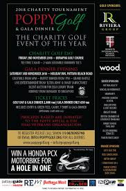 The 2018 Poppy Golf Charity Tournament Gala Dinner Takes Place On Friday 2nd November And Saturday 3rd November Respectively The Cost For Golf Dinner Is 2