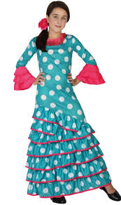 Déguisement de flamenco, sévillaine, gitane ou folklorique soleá pour fille. Deguisement De Danseuse De Flamenco Aitana Pour Enfant