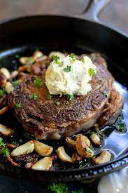 It contains some of the fat cap along with a nice amount of marbling. Cast Iron Ribeye Steak Garlic Butter Wonkywonderful