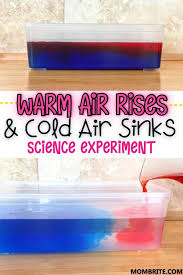 Warm Air Rises And Cold Air Sinks Thunderstorm Formation Science Experiment Mombrite In 2020 Science Experiments Science Projects For Kids Science Experiments Kids