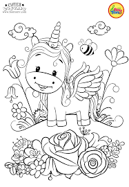 Coloring pages are not only a quintessential boredom buster for toddlers; Cuties Coloring Pages For Kids Free Preschool Printables Slatkice Bojanke Cute Animal Colo Unicorn Coloring Pages Free Coloring Pages Cute Coloring Pages