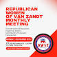 Republican Women of Van Zandt Meeting - WILLS POINT COMMUNITY CENTER, 307 N 4th St Event Image