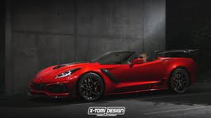 2019 Chevrolet Corvette Zr1 Convertible Rendering Looks Spot On With Ztk Wing Autoevolution