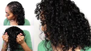 Unless you have super coarse, curly hair, you should rough dry hair to take out the majority of the moisture, then go section by section with a round brush to smooth out hair, says. Curly Hair Routine For Fine Thin Heat Damaged Hair Youtube