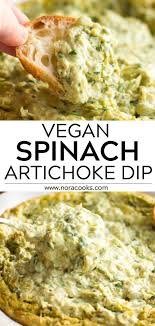The Best Easiest Vegan Spinach Artichoke Dip Made With Whole Real Food Ingredients N Real Food Recipes Vegan Recipes Vegan Spinach Artichoke Dip