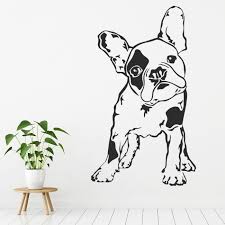French bulldog white marble statue stone dog figurine russian art sculpture. French Bulldog Pets Dogs Animals Wall Sticker