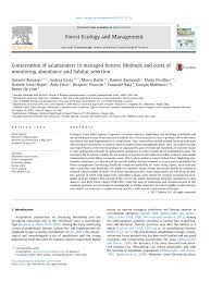 We did not find results for: Pdf Conservation Of Salamanders In Managed Forests Methods And Costs Of Monitoring Abundance And Habitat Selection