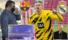 Several top clubs in the hunt for the norwegian's signature. Erling Haaland Father And Agent Mino Raiola Head For Real Madrid Meeting After Barcelona Talks Daily Mail Online