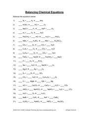 Sio 2 + 2c → … Balancing Chemical Equations Worksheet Answer Key Pdf Balancing Chemical Equations Answer Key Balance The Equations Below 1 1 N2 3 H2 2 Nh3 2 2 Kcio3 Course Hero