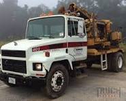 Truck Mounted Post Driver on 1996 Mack CS200 S/A Truck in ...