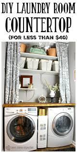Diy Laundry Room Countertop For Under 40 Down Home Inspiration Laundry Room Countertop Laundry Room Diy Small Laundry Room Organization