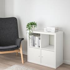 Kallax is a perfect storage piece that can match many. Kallax Hylla Med Dorrar Vit 77x77 Cm Ikea