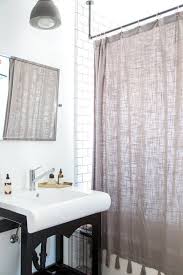 Jaclyn David S Los Feliz Remix Guest Bathroom Small Modern Shower Curtains Shower Curtain Rods