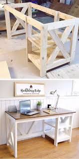 46 Impressive Diy Home Office Table Ideas For Create Comfortable Work In 2020 Diy Farmhouse Decor Woodworking Desk Plans Diy Furniture