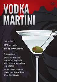 James Bond Vodka Martini Recipe Vodka Martini How To Make Drinks Vodka