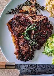 T Bone Steak With Smashed Garlic And Rosemary Butter Recipe Recipe Steak T Bone Steak Recipes
