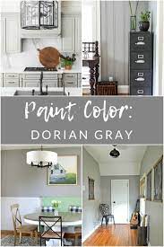 We have red oak hardwood floors in the living room. Sherwin Williams Dorian Gray Sw 7017 My Favorite Paint Colors The Crazy Craft Lady
