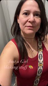 Just a girl… with a drill, ribbon, red wine, and some creative energy.  Getting my cardinal magnets ready for upcoming markets because even prep  days deserve a little attitude y estilo. ❤️🙌🏼 ...