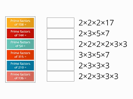 What is the prime factorization of 54. Prime Factors Match Up