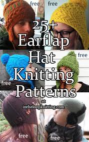 The different sizing is achieved by alterations in the cables. Earflap Hat Knitting Patterns In The Loop Knitting