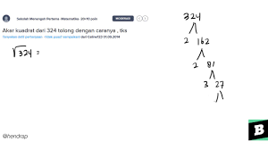 Hasil dari 3 pangkat min2 + 2 pangkat min3 adalah&mldr;&mldr;. Akar Kuadrat Dari 324 Youtube