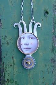 Hand Crafted Altered Art Necklace, Steampunk Found Object Jewelry, Mixed  Media Jewelry, Repurposed Silverware Jewelry, Upcycled Wearable Art