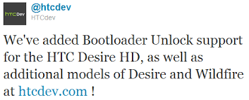 That is to unlock the bootloader. Htc Adds Bootloader Unlock Compatibility For Desire Hd Additional Desire And Wildfire Models