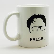 The Office Dwight Schrute False Ceramic Coffee Mug Coffee Tea Hot Cocoa Mugs The Office Dwight The Office
