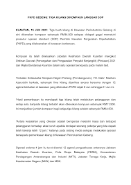 Senarai pejabat jabatan tenaga kerja (jtk) negeri pulau pinang jabatan tenaga kerja (jtk) negeri pulau pinang tingkat 2, bangunan tuanku syed putra Https Www Pahang Gov My Pahang Resources Pdf Berita 2021 Jun 15 Hb Pkpd Gebeng Tiga Kilang Dikompaun Langgar Sop Pdf