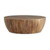 Sleek sophistication and unfettered grace collide beautifully in the design of our ladonia rustic solid wood round coffee table. 1