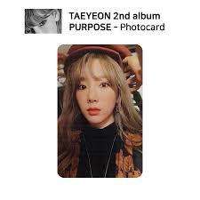 SNSD Taeyeon 2nd Album Purpose Official Photocard KPOP