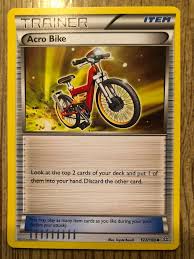 You don't have to buy a bike to get around town, just rent it for as long as you need, starting from one month (yes, we will deliver and fix it for you whenever needed. Pokemon Card Acro Bike 122 160 2015 Trading Cards T