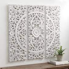 Hana Carved Wood Wall Art Carved Wood Wall Art Carved Wall Decor Wood Wall Art