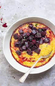 Creamy Pumpkin Polenta With Balsamic Roasted Beets With Food Love Nourriture Recette Culinaire