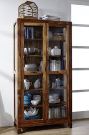 Vitrine Sheesham 100x45x195 Braun Lackiert Ancona 116 Echtholz Mobel Massiv Mobel Vitrine
