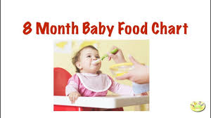 8 Month Baby Food Chart Meal Plan For 8 Month Old Baby