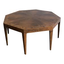 1960s Burl Wood Octagon Coffee Table In 2020 Mountain House Decor Coffee Table Burled Wood