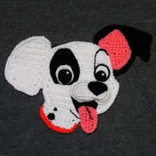 057 crochet pattern crochet 3d applique amigurumi pattern dog muzzle funny crochet patch puppy tig motifleri tig isleri tig desenleri