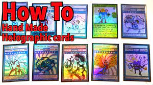 How many holograms have you got in your pocket? How To Make Your Own Foil Holographic Trading Cards At Home Youtube