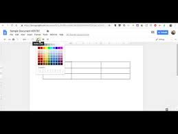 How To Format Tables In Google Docs
