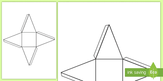 In ancient times, the great egyptian pyramid was. Net Of A Square Based Pyramid Maths Resource Twinkl