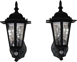 Black 1 light wall lantern with motion detector. Maxsa Innovations Motion Activated Led Wall Sconce 2 Pack Black 44719 2pack Best Buy