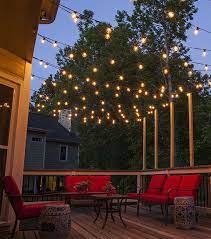 How To Plan And Hang Patio Lights Christmas Lights Etc Backyard Lighting Backyard Decor Hanging Patio Lights